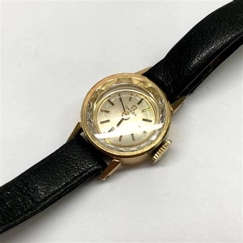 omega 14k gold ladies watch vintage gold bracelet|vintage omega ladies watches prices.